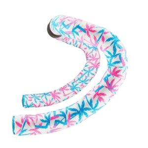 CINTA P/MANIVELA DE RUTA SUPACAZ SUPER STICKY MIAMI BLANCO/FUCSIA-CELESTE